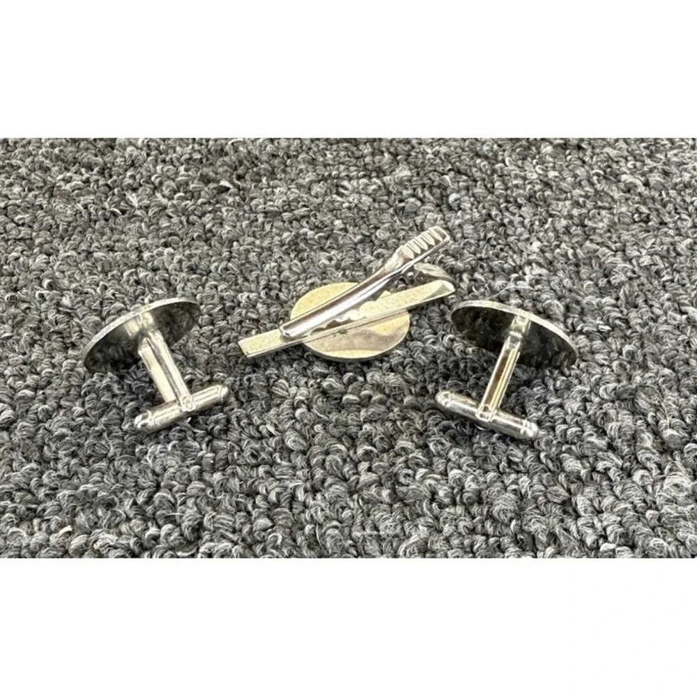 USS Sailfish SSR-572 Enameled Cuff Links Vintage US Navy Militaria Cold War Subs
